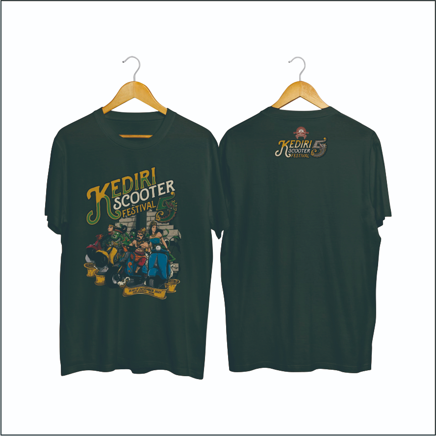 Kaos event vespa/Kaos Festival Vespa Kediri 5 - Free bendera touring & stiker