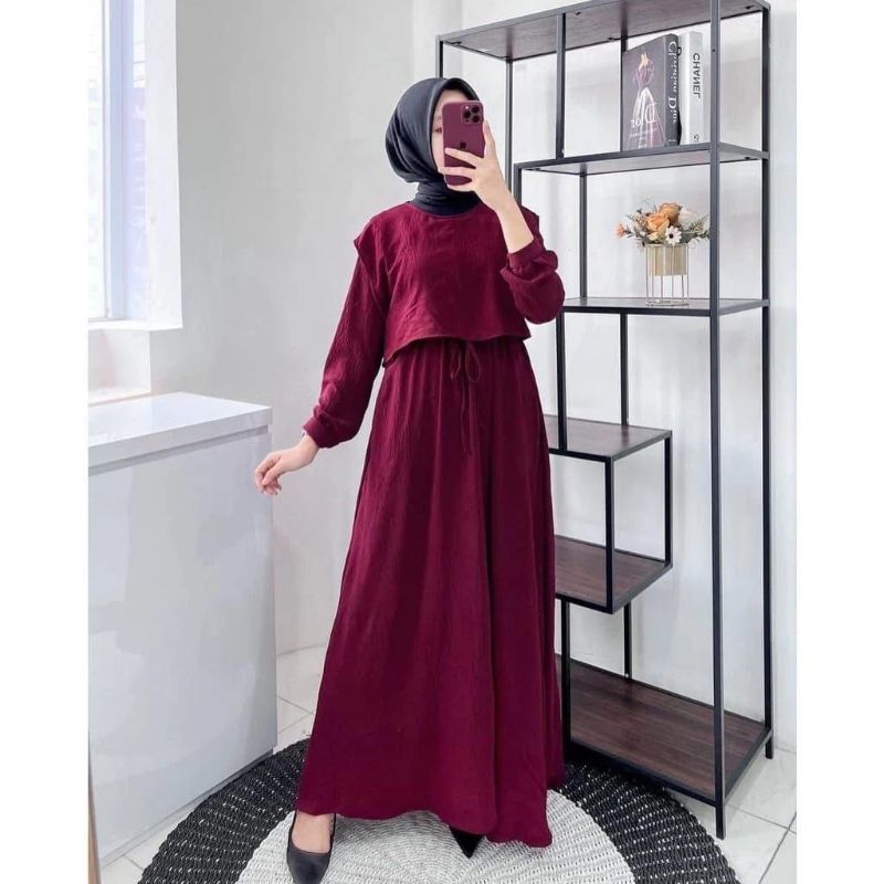 Gamis Dress Glenca Maxy/ Syaqifa Gamis Indonesia