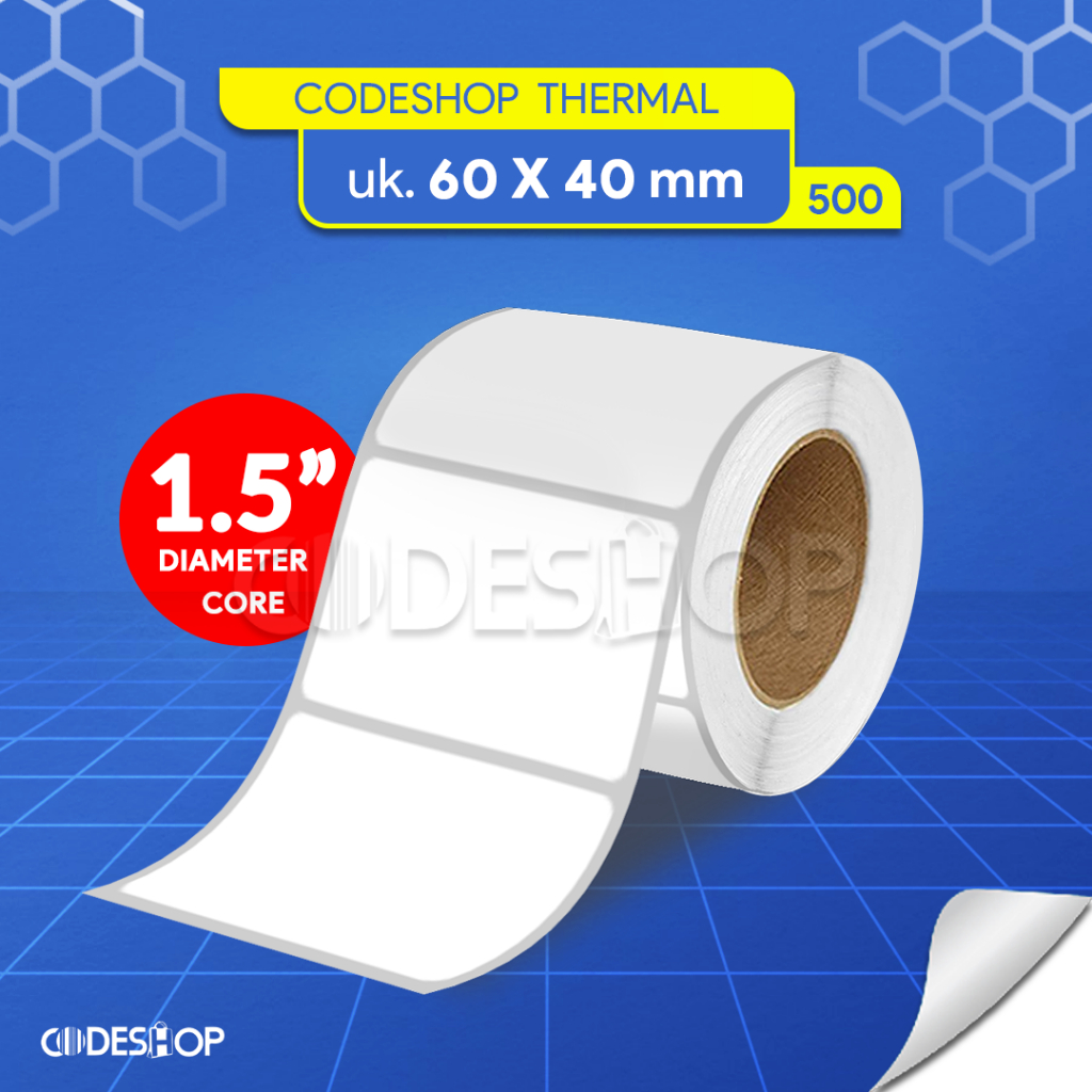 

Label Direct Thermal 60x40mm / 60x40 / 60 x 40 mm/ 6x4 cm 500 Pcs