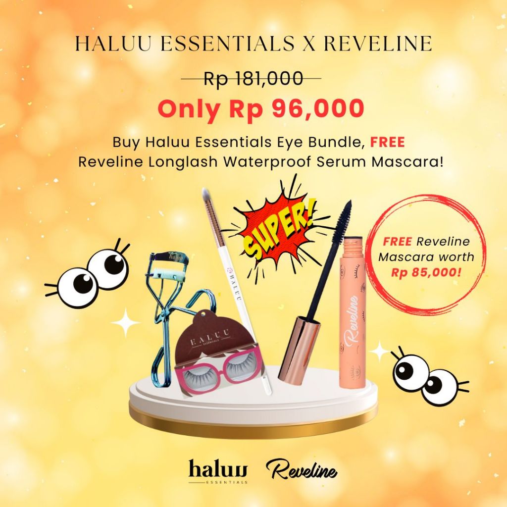 Haluu Essentials X Reveline Bundle - Buy 3 Haluu & Get Free Reveline Waterproof Mascara