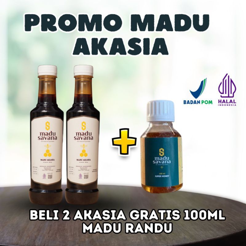 

Madu Akasia 2 Botol Promo Gratis Madu Randu Super