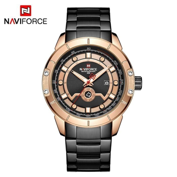 NAVIFORCE  9166-Jam Tangan Pria Analog NF 9166