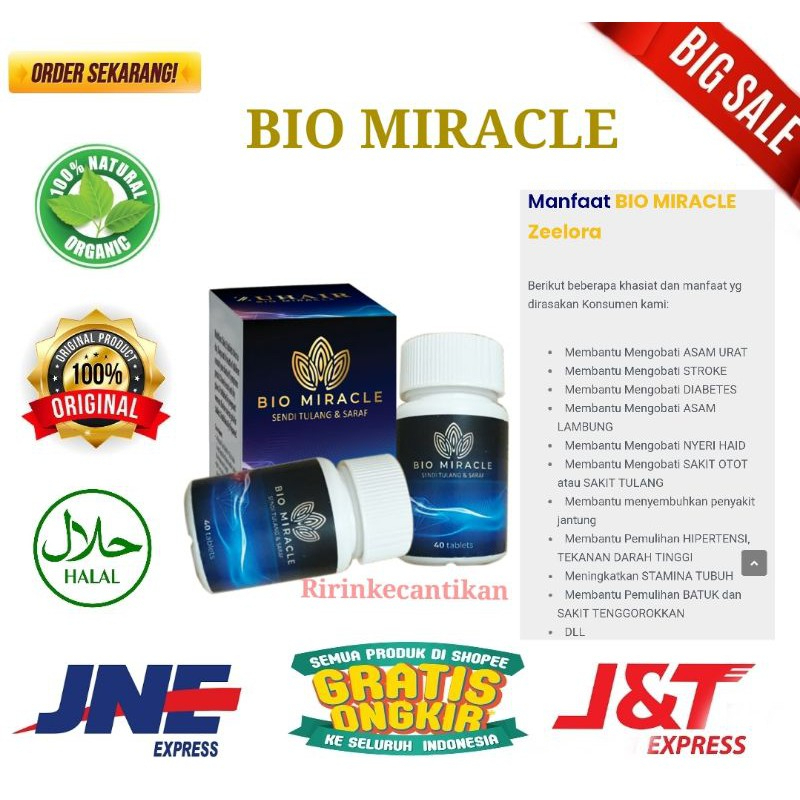 Ready Bio Miracle Zeelora Original Solusi Masalah Sendi dan Tulang