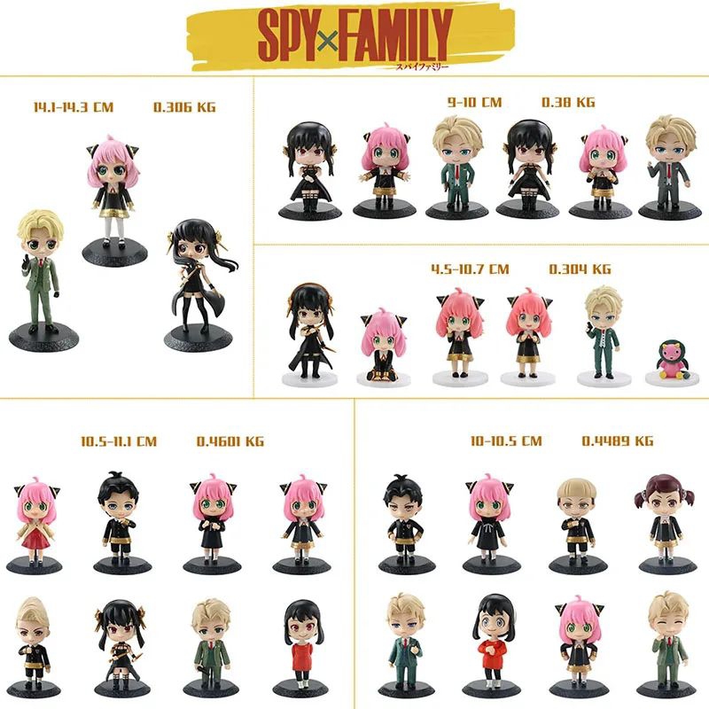figure anya spy x family topper cake