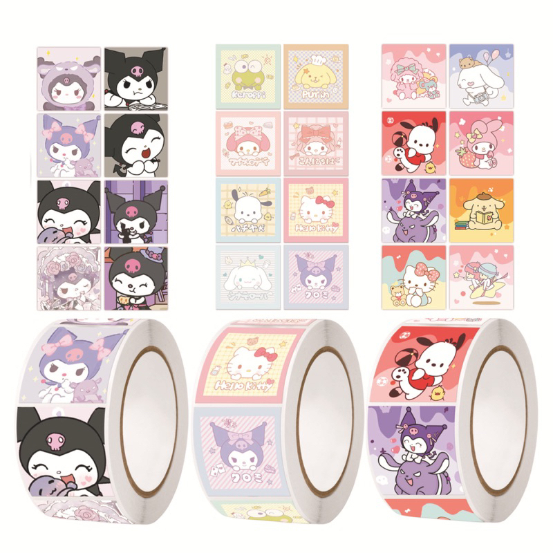 

✨EG Sanrio STIKER TERIMA KASIH 500 Lembar Stiker Terima Kasih Sanrio Stiker Kartun Lucu Stiker Hadiah Stiker Label Lucu -Eghrerr