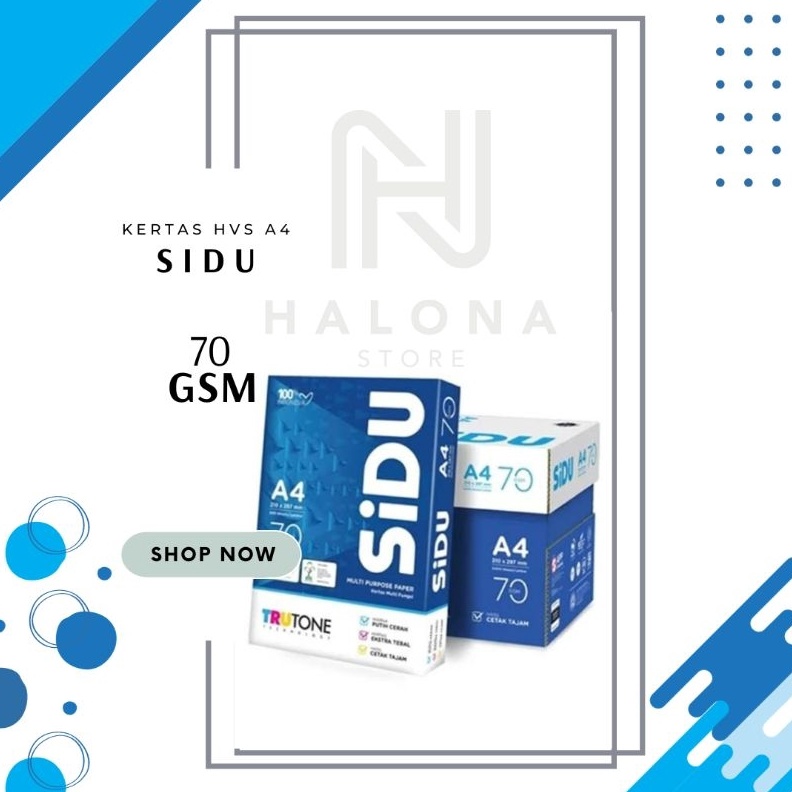 

Discount Today Kertas HVS A4 SIDU 70 gram gas !!