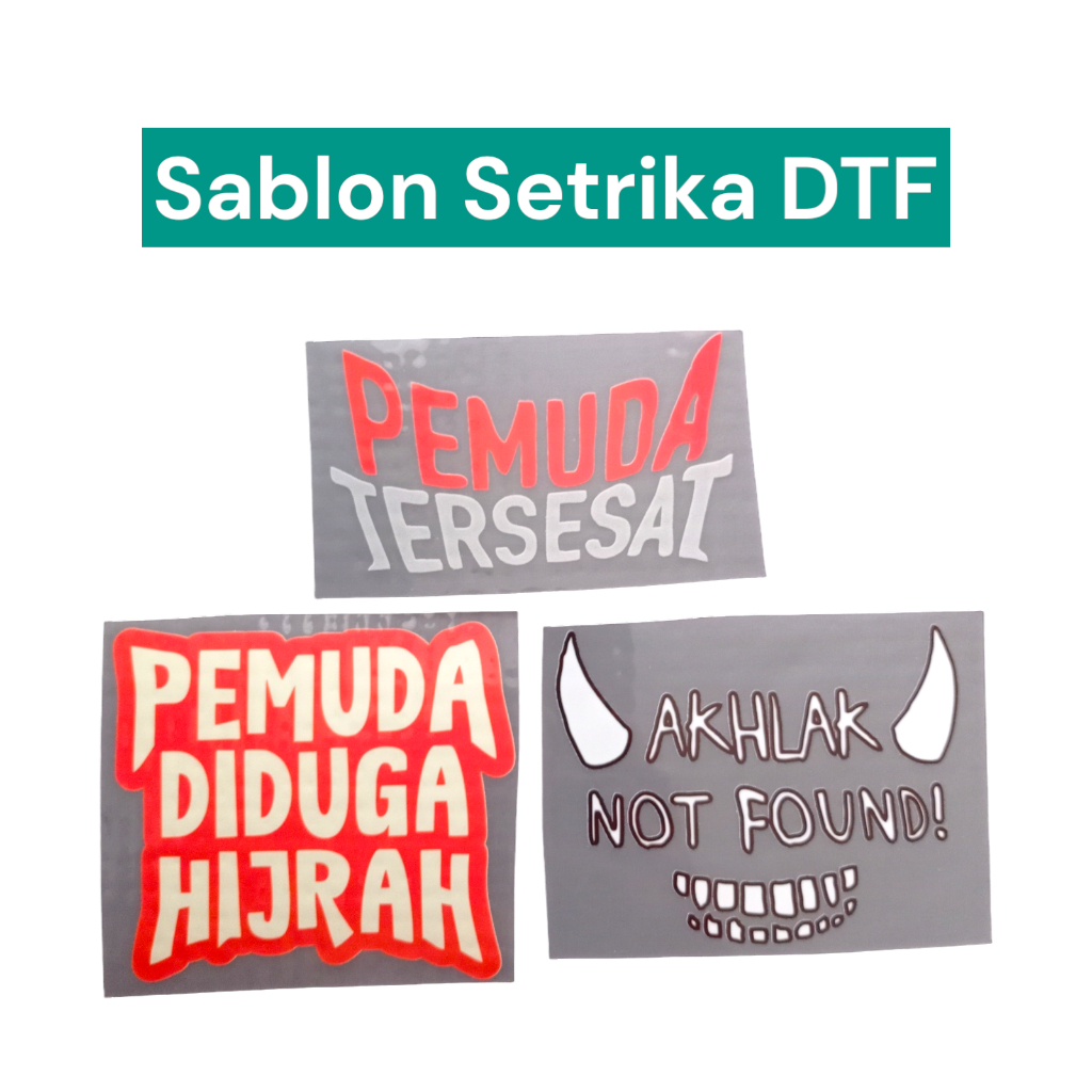 

Sablon DTF Pemuda Tersesat Diduga Hijrah Meme MLI