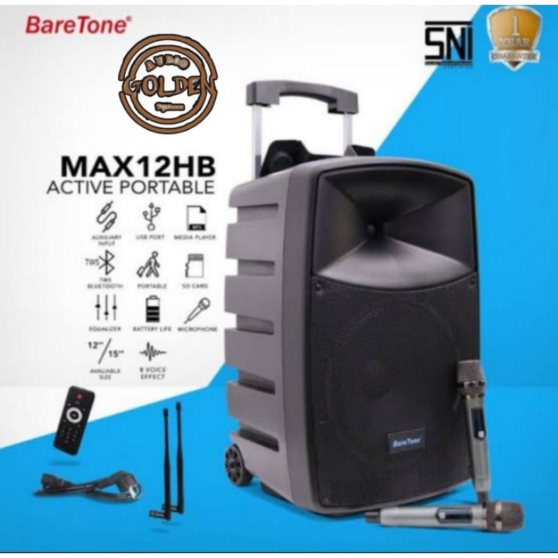 SPEAKER PORTABLE BARETONE MAX 12 HB / MAX 12 HB / MAX 12 HB