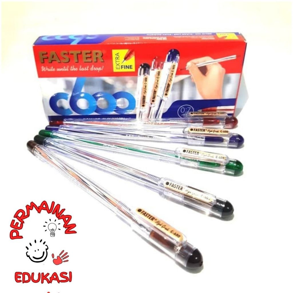 

PULPEN FASTER C-600 ATK WARNA HITAM & BIRU