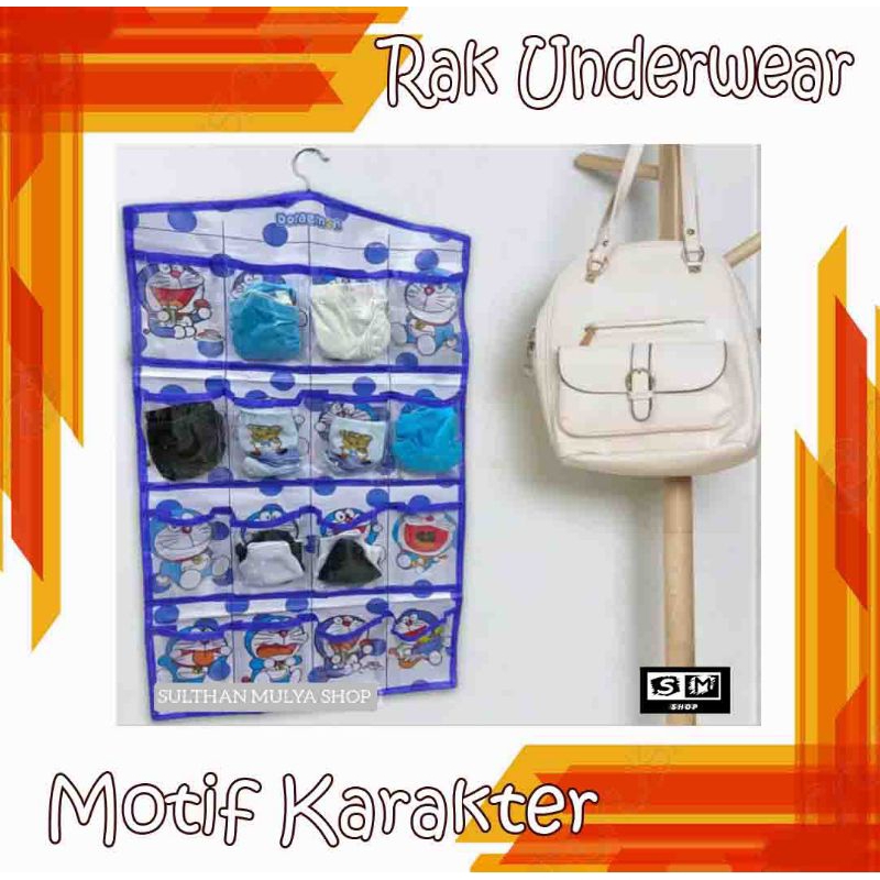 Rak underwear karakter rak underwear motif rak celana dalam rak gantung rak bra
