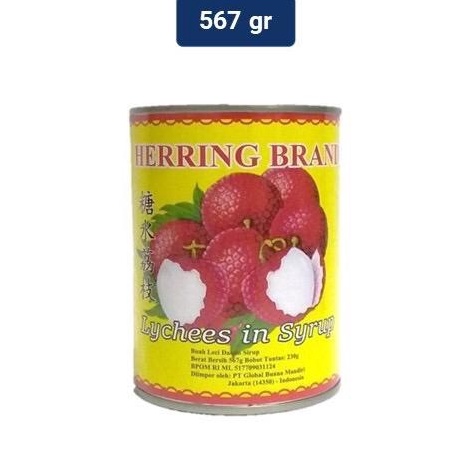 

New Arrival Buah LYCHEE HERING BRAND 567gr (buah lychee dalam syrup)