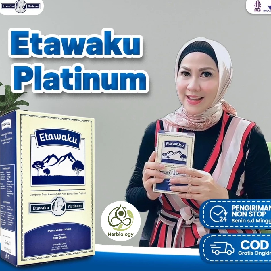 

Cuma satu hari Etawaku Platinum | Susu Kambing Etawa & Krimer Nabati Isi 200gr Herbiology