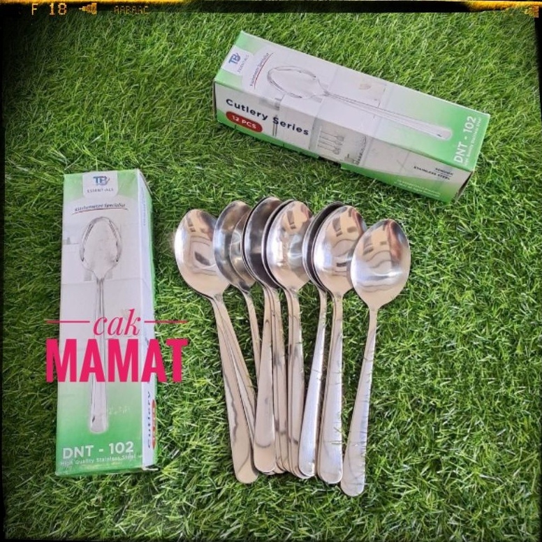 #sale Sendok Makan Stainless Steel Polos DNT-102 (1 Lusin) YFJ