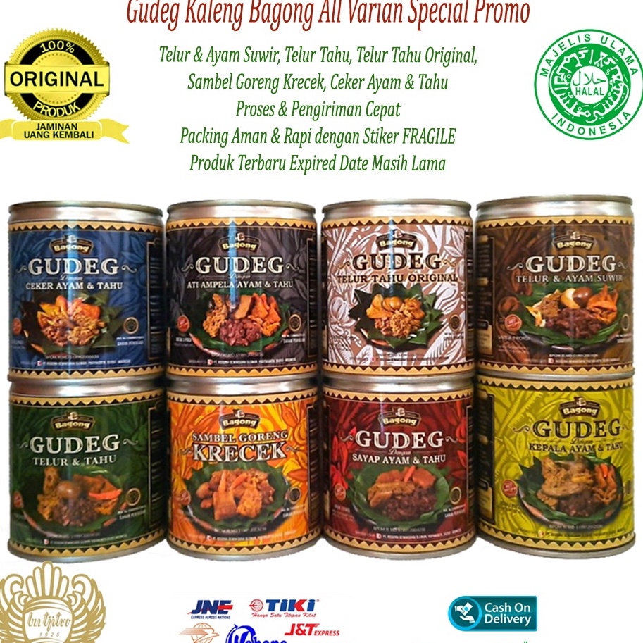 

Barang baru Gudeg Kaleng Bagong Khas Jogja All Varian Special Promo - 300Gram