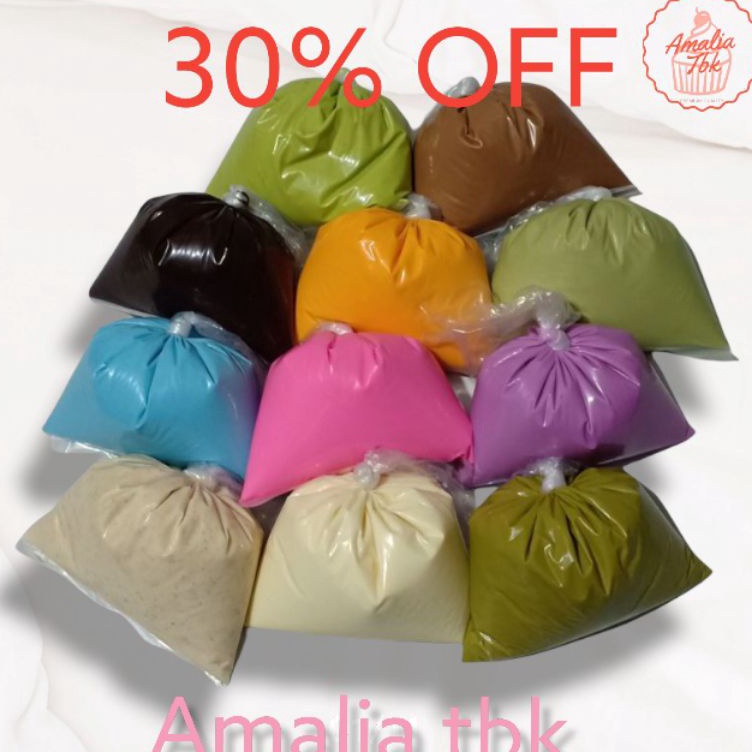 

Promo Max 12 RASA Glaze Elmer Toping Donat repack 250gram