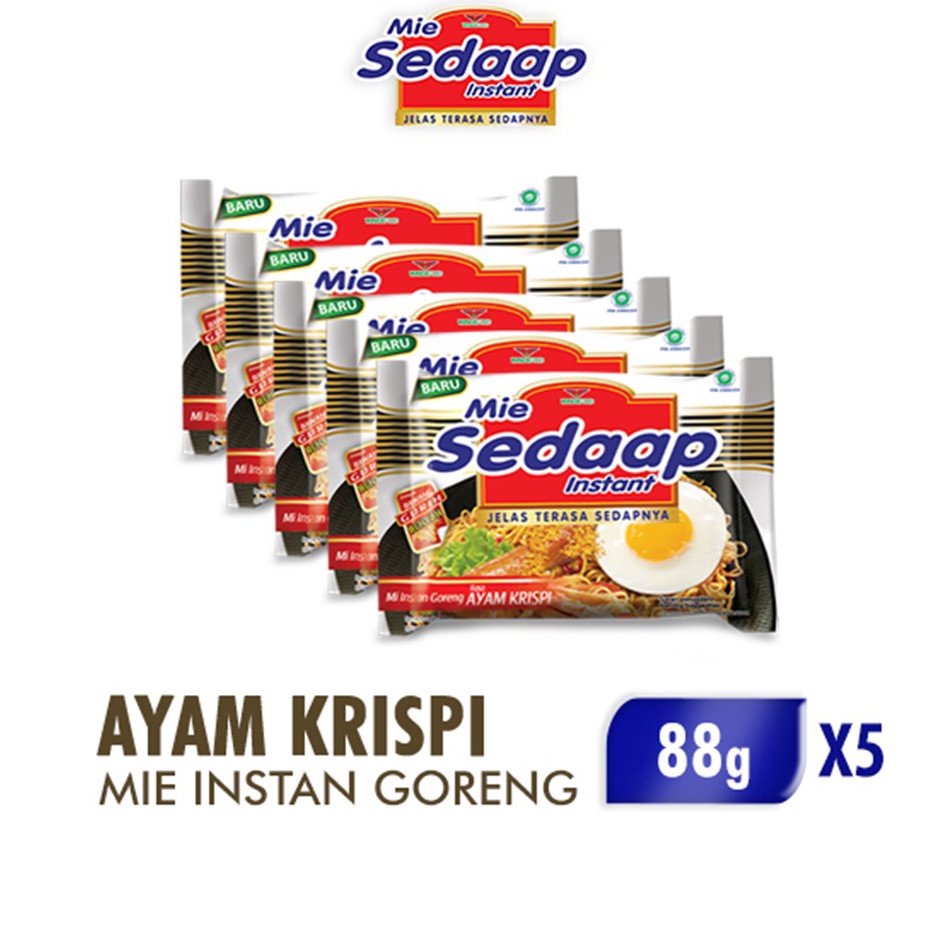 

Diskon sekarang Sedaap Mie Instan Goreng Ayam Krispi Bag 88 gr x5