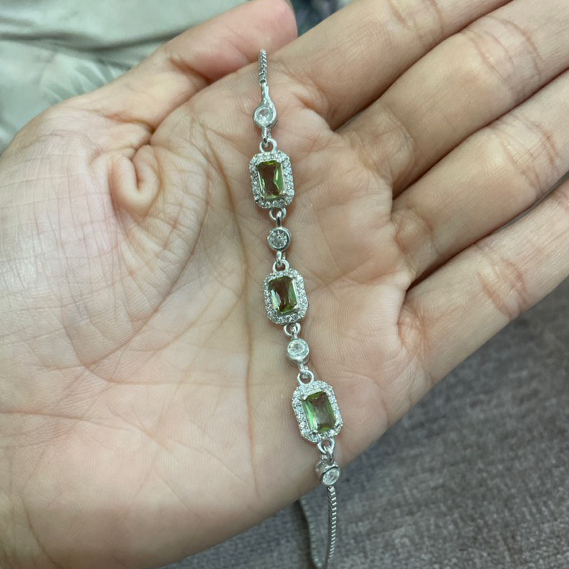 Tokkoe Gelang Silver 925S with Zultanite Zirkone Original Turkiye