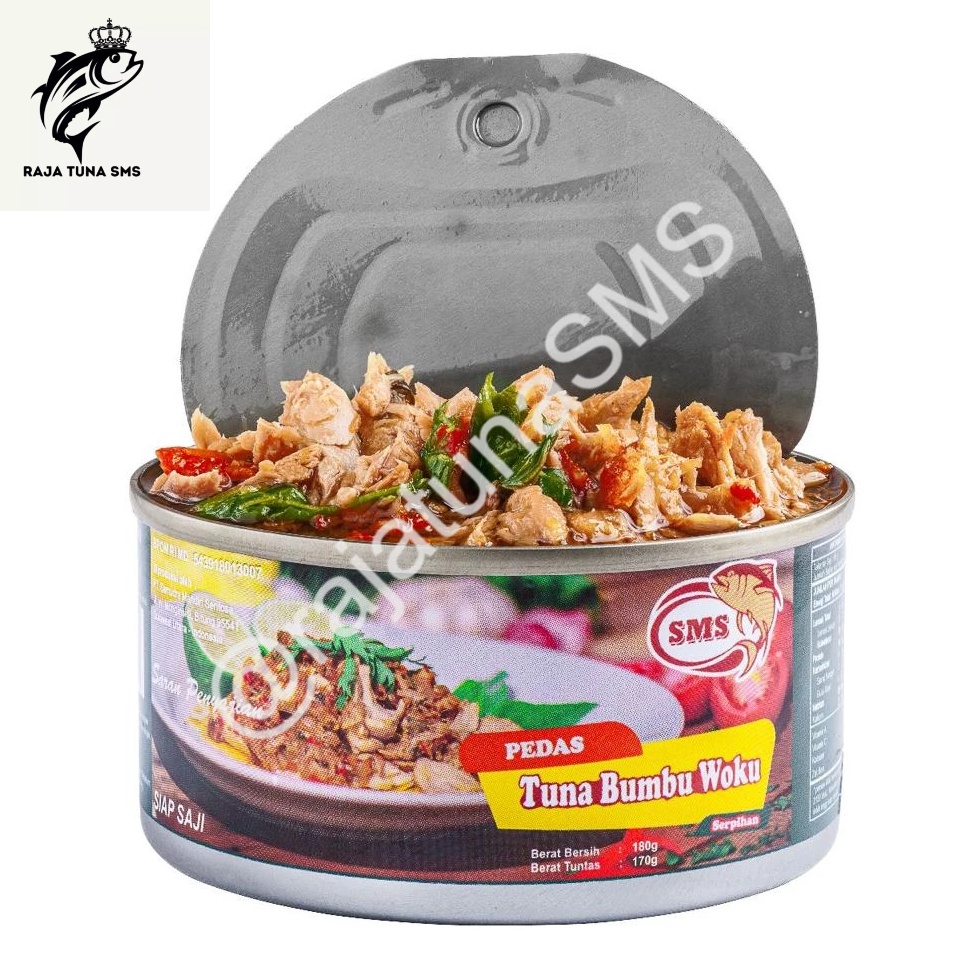 

SuperSale Ikan tuna kaleng SMS - Tuna flake dalam bumbu woku 180gr