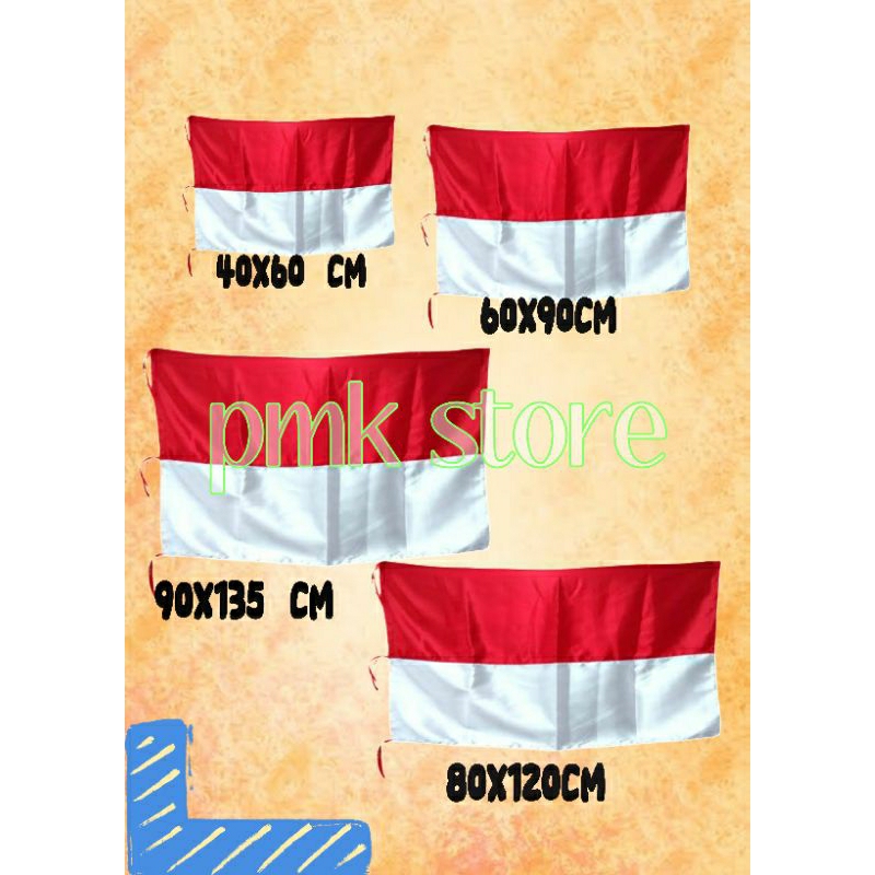 

Bendera Merah PutihBendera Indonesia Bendera 40x60 Bendera 60x90 Bendera 80x120 Bendera 90x135