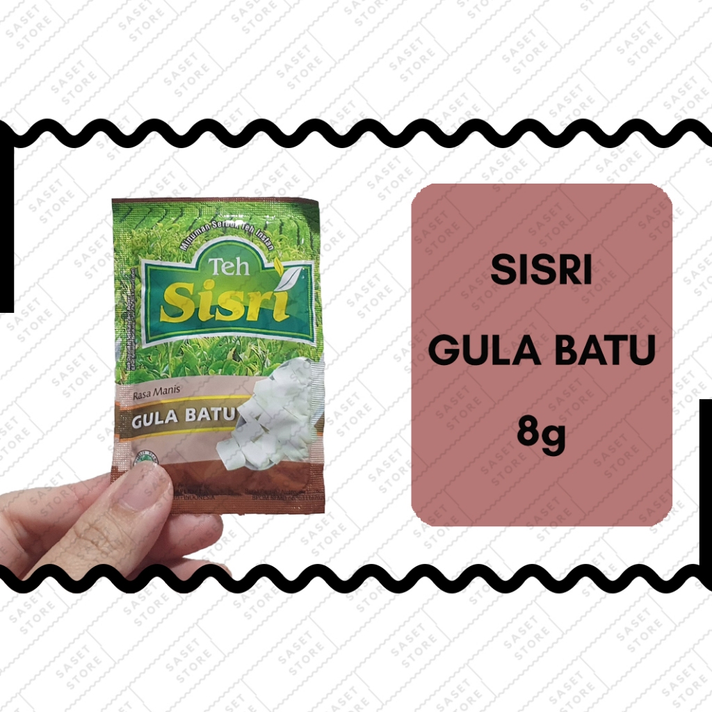 

Sisri Teh Manis Gula Batu 8g Sachet Minuman Serbuk Teh Instan