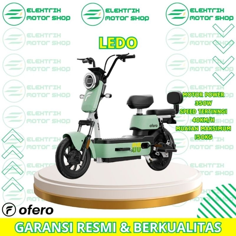 SEPEDA LISTRIK OFERO LEDO GREEN