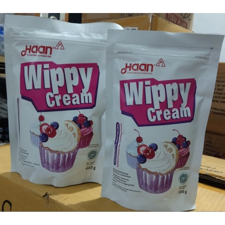 

More Info Here Haan wippy cream 200gr & 400gr