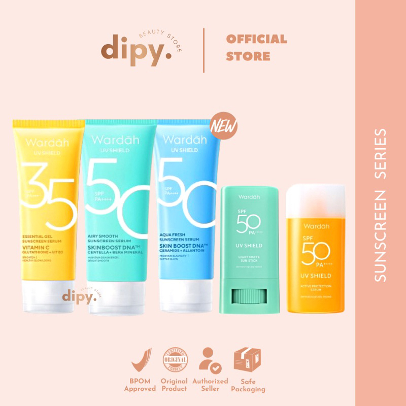 【Official Outlet】WARDAH - UV Shield Series Essential Gel Aqua Fresh Airy Smooth Active Protection m 