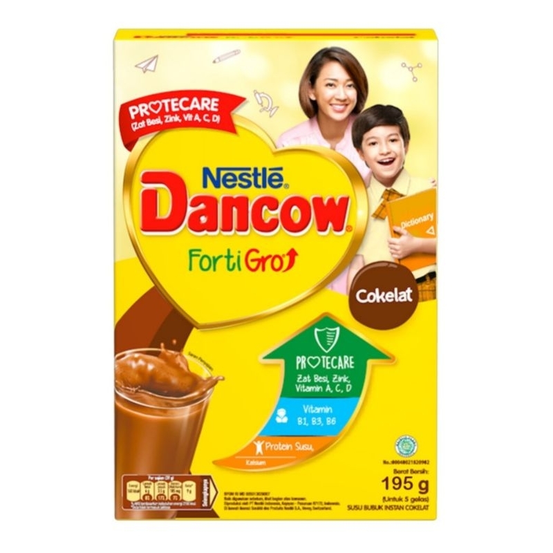 

Nestle dancow FortiGro susu bubuk instan cokelat 195gr