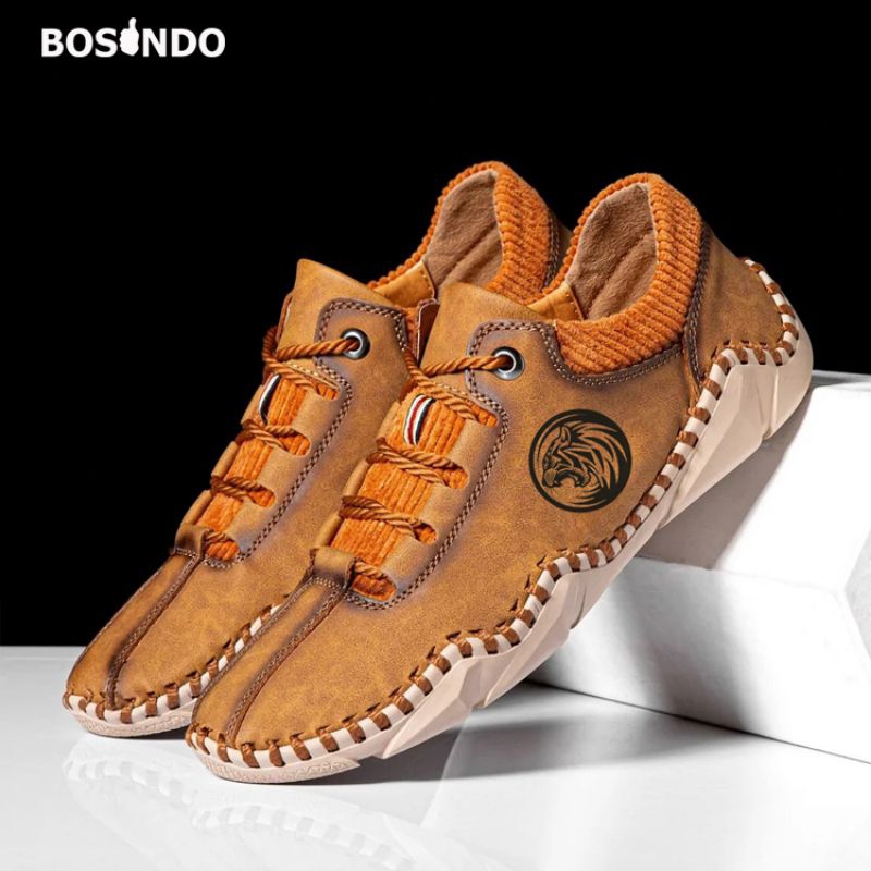 sepatu BOSINDO B-01 sepatu sneakers pria kulit import original - sepatu fashion pria sepatu
