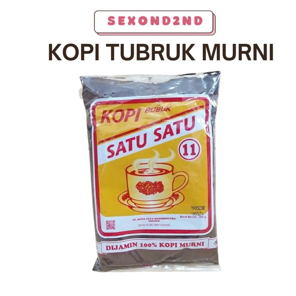 

Kopi Bubuk Merk Satu satu Murni 100% Berat 250gram