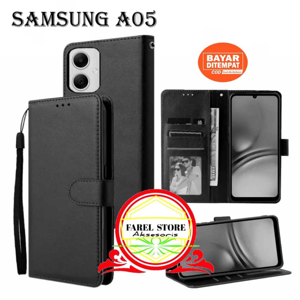 Flip Case SAMSUNG A05 flip wallet case standing flip cover Handphone