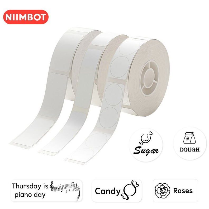 

FLASH SALE NIIMBOT D11/D110/D101 Label Termal Putih 8-15mm Stiker Nama Tahan Air dengan Perekat Sendiri murah