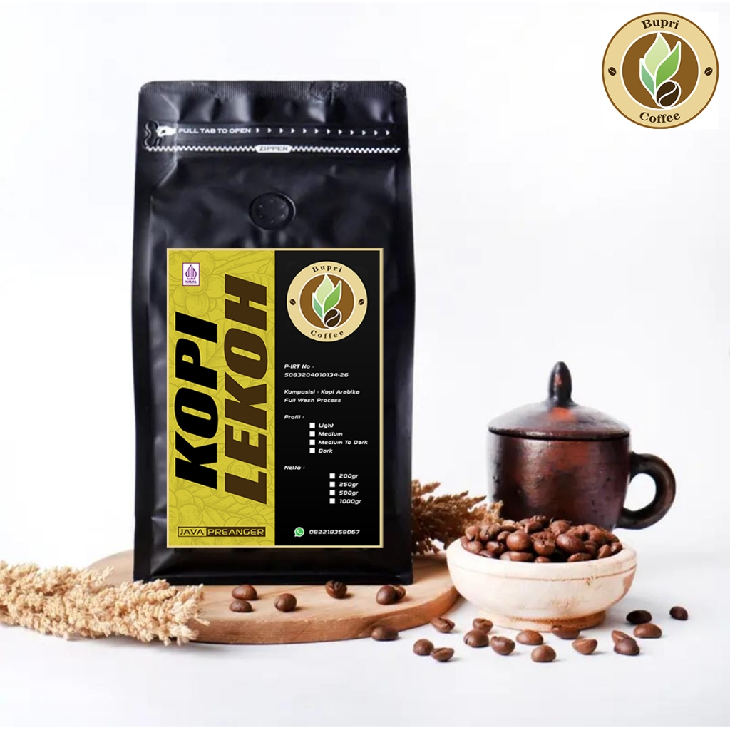 

Bupri Coffee - Kopi Lekoh Kopi Bubuk Arabika Full Wash Kopi Asli Kopi Alami 1Kg Bupri Coffee