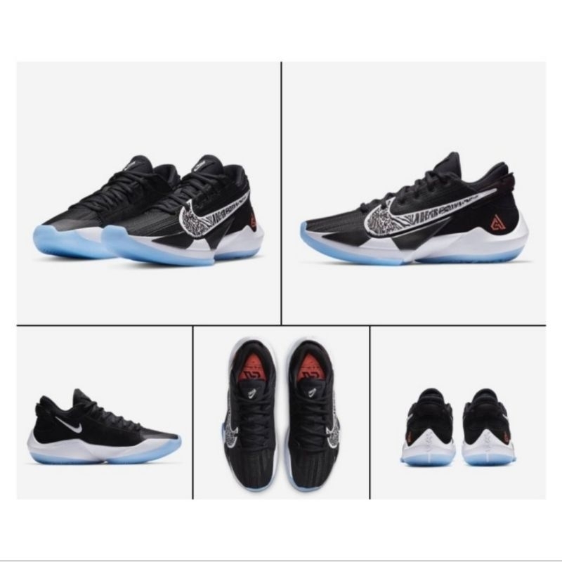 Sepatu Nike Zoom Freak 2 Black White
