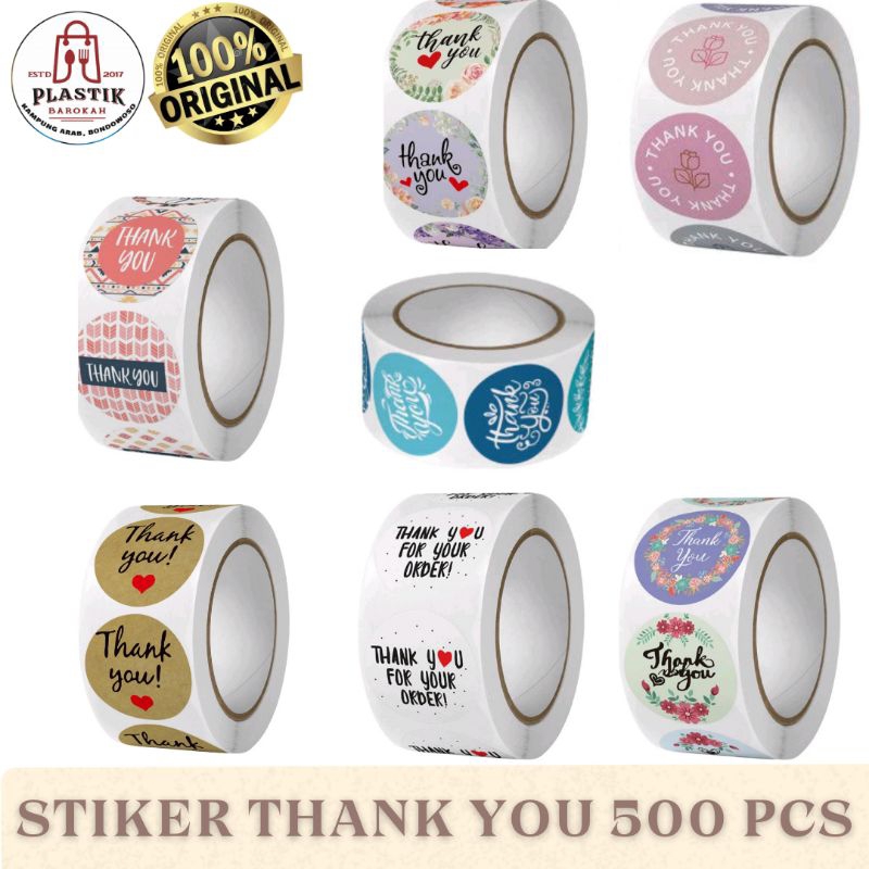 

STIKER THANK YOU / STIKER / STIKER 500 PCS / STIKER THANK YOU BONDOWOSO