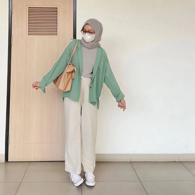 STATLA KEMEJA BASIC/ KAMEJA LINEN WNITA