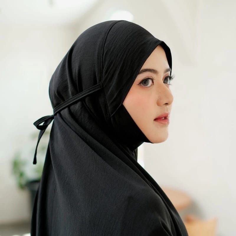 Bergo Maryam Hijab Dagu Syar’i|Bergo Crinkle Jumbo XXL Khimar Syar’i Dagu Malaysia