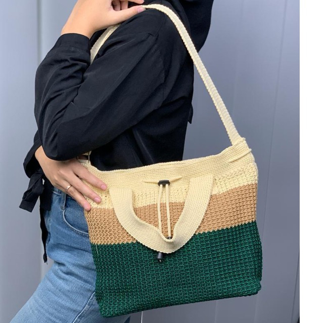 Tas Selempang Rajut Indira - SenjabyAtsa