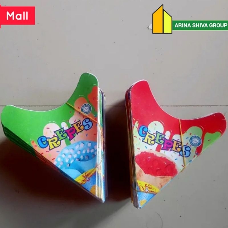 

300 LEMBAR KEMASAN CREPES LIPAT BAHAN DUPLEK PUTIH SUPER QUALITY | KERTAS LEKER KREPES CRISPY HIGH QUALITY | BOX LEKKER WAFFLE CROFFLE MURAH PRODUK TERBARU | TOKO KEMASAN ONLINE | TOKO ANEKA KEMASAN OFFICIAL | SHIVACORP 1973