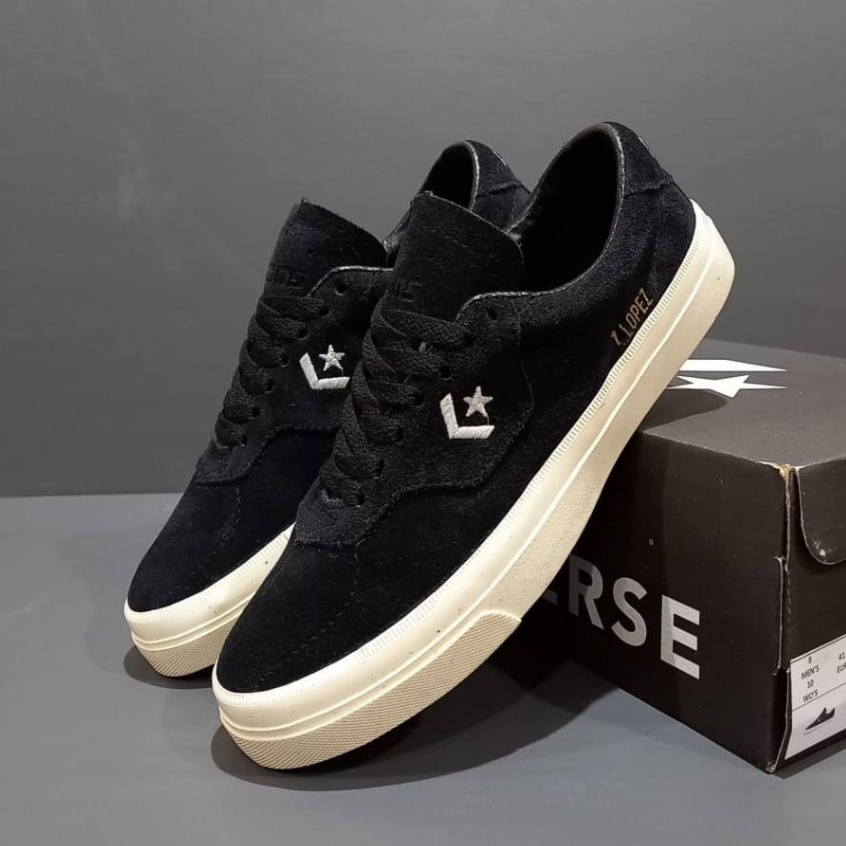 Sepatu Converse One Star Loui Lopez Black White Sneakers Casual Pria Hitam Putih Import High Quality
