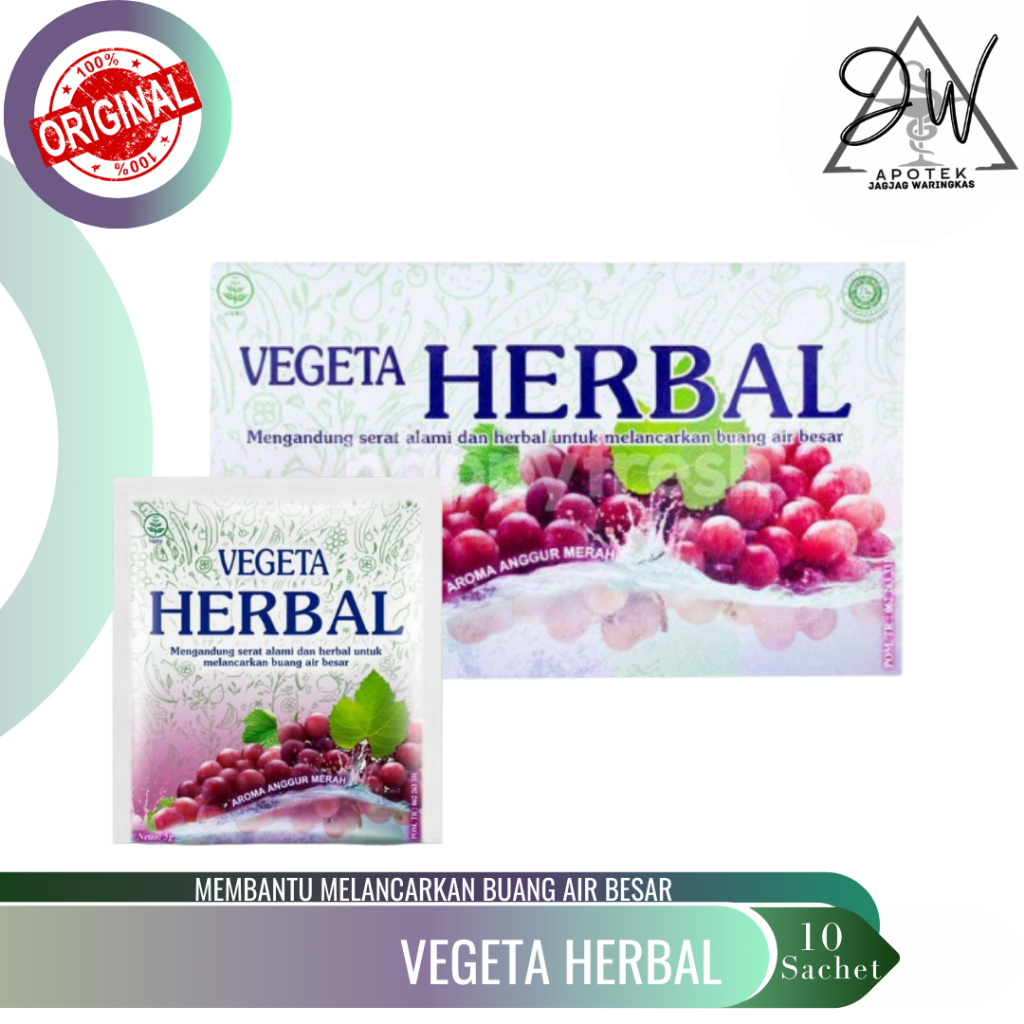 

Vegeta Herbal Membantu Melancarkan Buang Air Besar (6 Sachet)