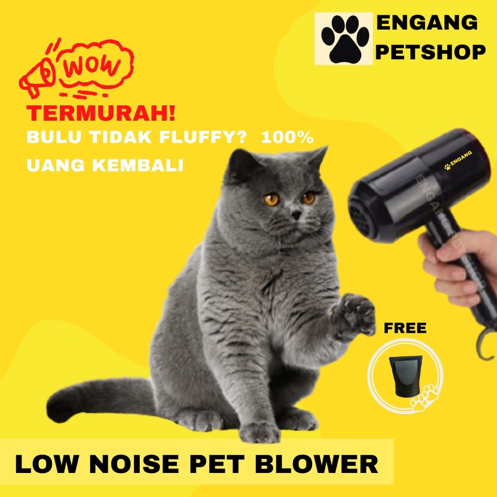✨Original✨ Pet Blower Grooming Kucing Anjing Anti Bising /Hair Dryer Kucing Anjing Anti Bising 
