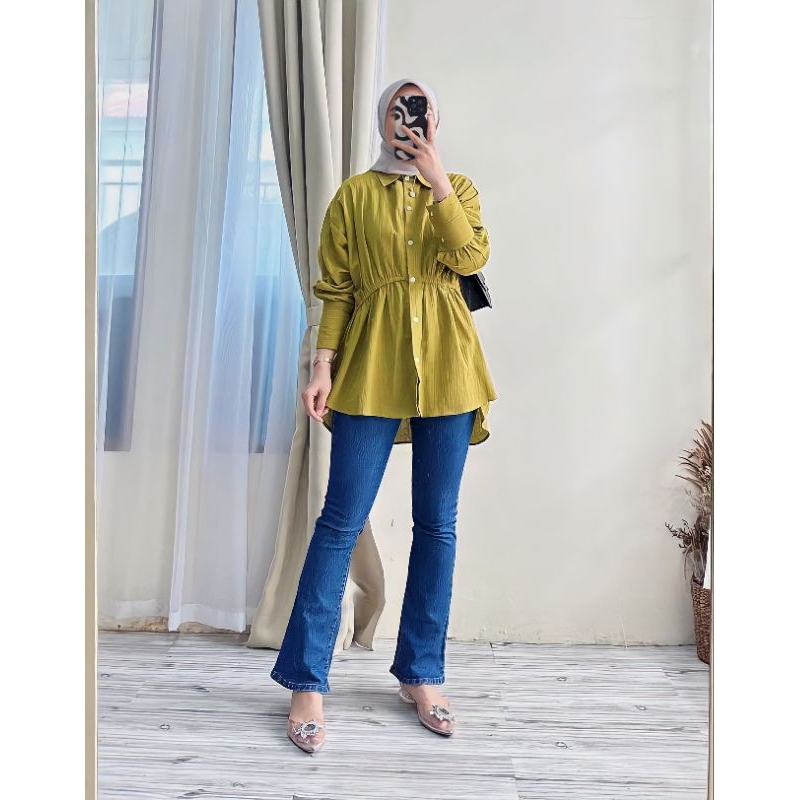 SINDY BLOUSE LINEN PREMIUM