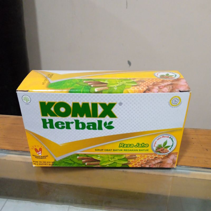 

Komix Herbal Sachet Dus Isi 6 Rasa Jahe/ Meredakan Batuk Berdahak;8993058306816