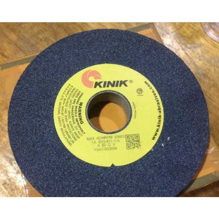 Batu Gerinda Duduk KINIK 8"/Batu Gerind Poles 8" Abu-Abu KINIK/Batu Asah