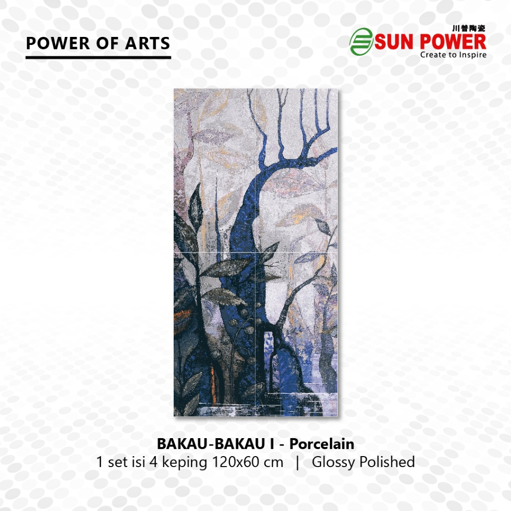 Granit Dinding | Power of Arts | Size 120x60 cm | Sun Power