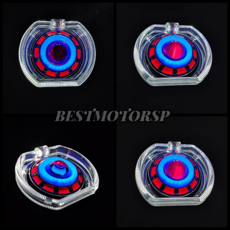 LAMPU BILED DYMAKER PLUS SHIROUD BILED 2,5 INCH  UNIVERSAL MOTOR/MOBIL