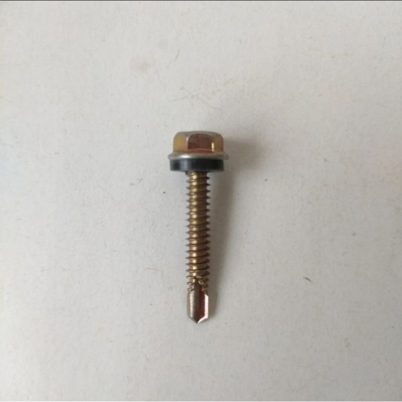 Baut Rumping Roofing 12x30 12 x 30 isi 10 pcs Sekrup Baja Ringan