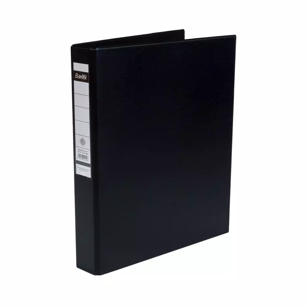 

Bantex Ring Binder 2 Ring O 25mm A4 Black