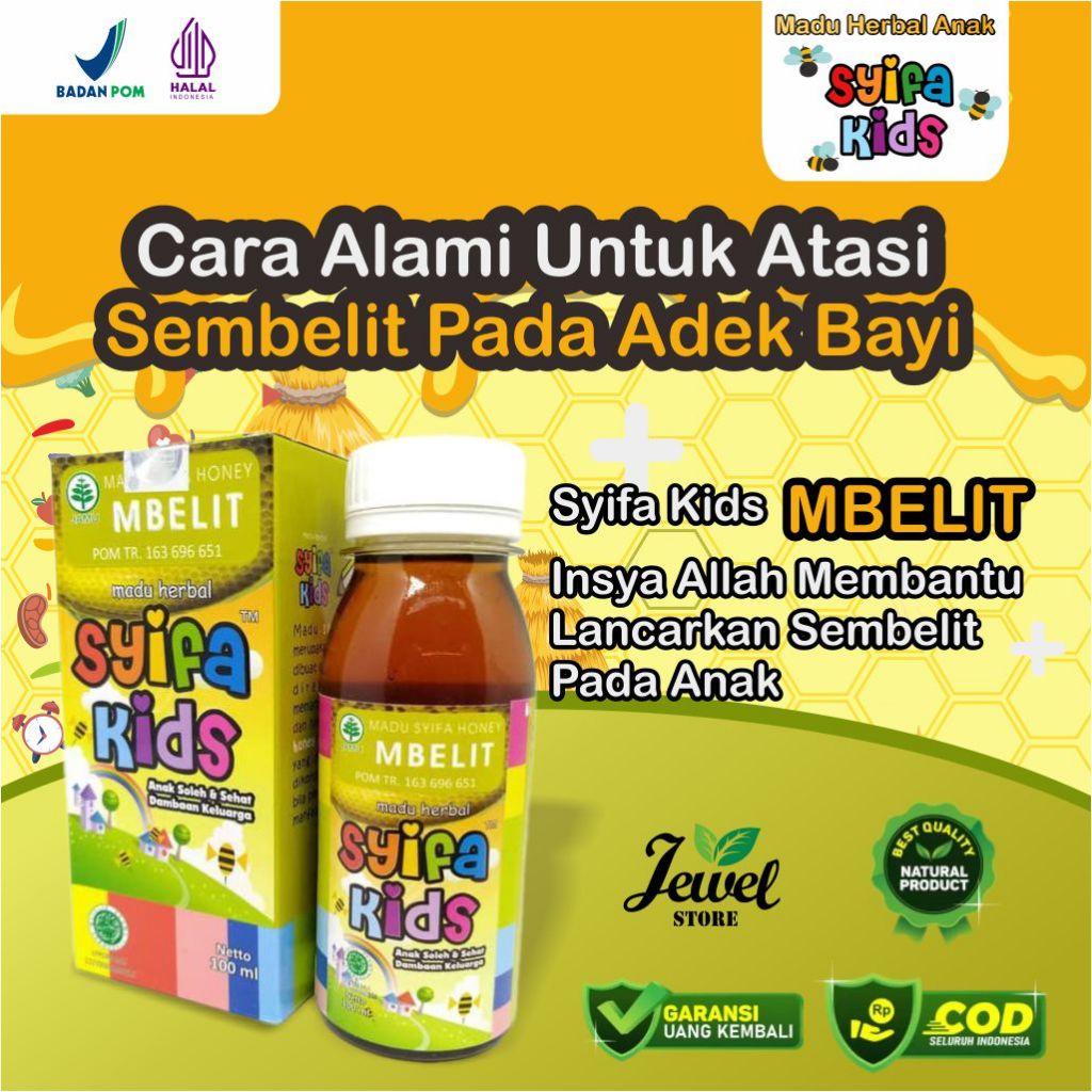 Madu Sembelit Anak Syifa Kids Mbelit Mengatasi Sembelit Perut Kembung Serta Masuk Angin Pada Anak